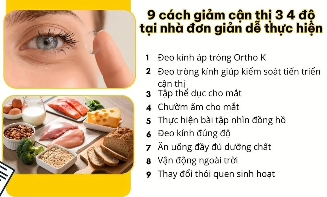cách chữa cận thị tại nhà và thói quen nhìn gần đúng khoảng cách