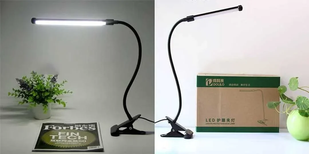 Đèn học kẹp bàn chống cận thị dạng thanh LED đèn học kẹp bàn chống cận thị dạng thanh LED dài cho vùng sáng rộng