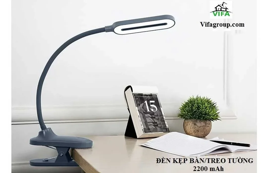 Đèn học kẹp bàn chống cận thị gắn mép bàn đèn học kẹp bàn chống cận thị màu đen gắn mép bàn chắc chắn