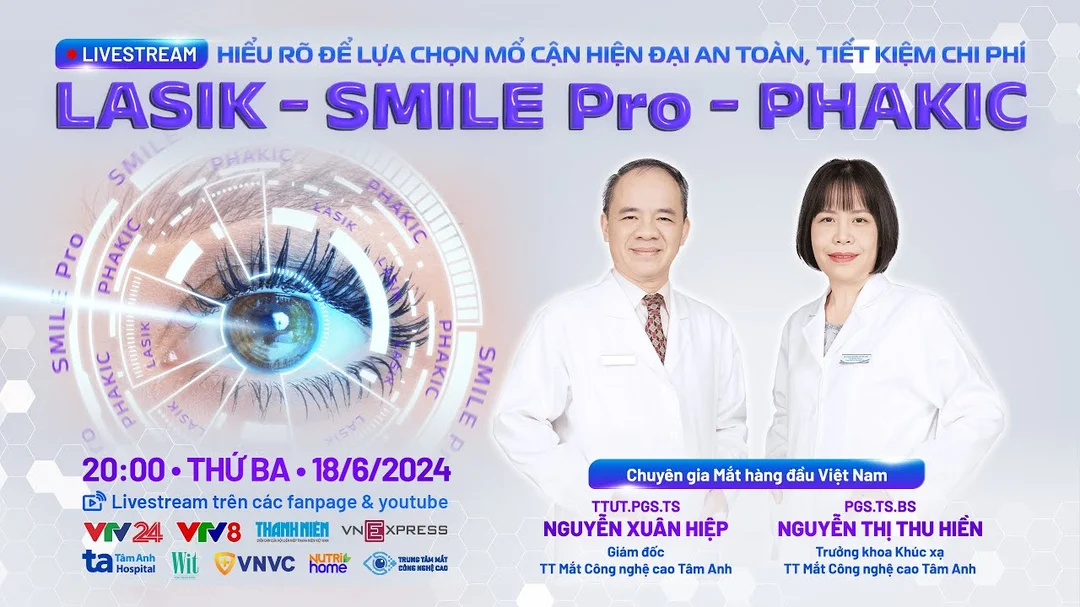 Tư vấn các phương pháp mổ cận và kiểm soát cận thị