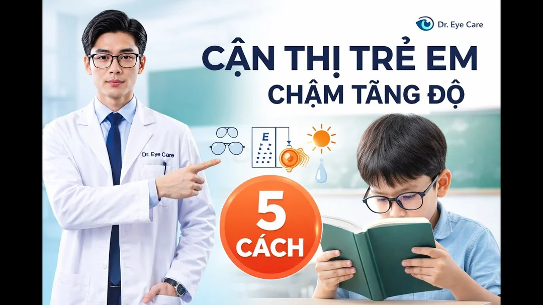 Video bác sĩ giải thích cách làm chậm tăng độ cận ở trẻ em